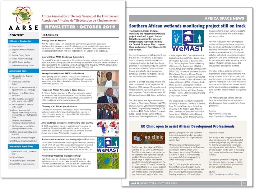 WeMAST featured in AARSE Newsletter WeMAST featured in AARSE Newsletter